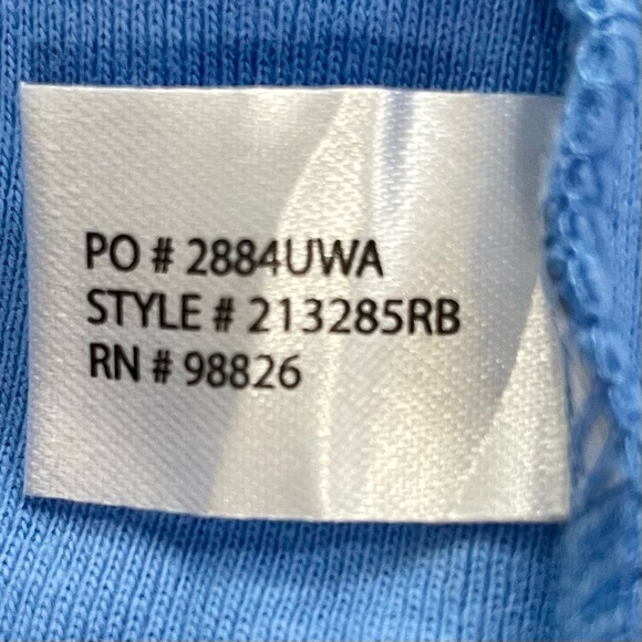 U.S. Polo Assn. Periwinkle Blue Fitted Long Sleeve V-neck Tee - Picture 6 of 7